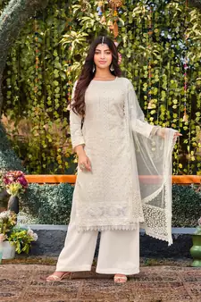 Off White Salwar-Kameez