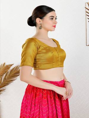 Polyester Padded Front Open Elbow Sleeves Blouse 3