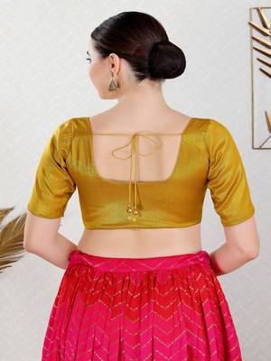 Polyester Padded Front Open Elbow Sleeves Blouse 5