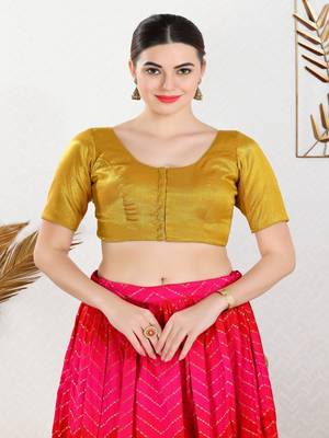 Polyester Padded Front Open Elbow Sleeves Blouse 1