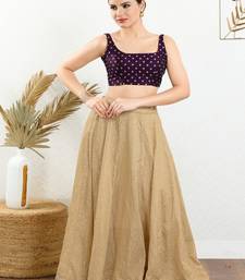 Art Silk Padded Back Open Sleeveless Blouse