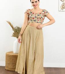 Art Silk Padded Back Open Short sleeves Blouse