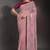 Purple embroidered georgette saree with blouse