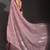 Purple embroidered georgette saree with blouse