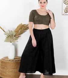 Art Silk Padded Front Open Elbow Sleeves Blouse