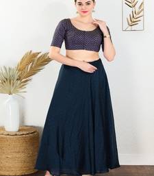 Art Silk Padded Front Open Elbow Sleeves Blouse