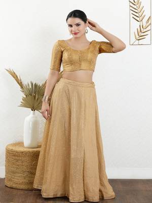 Jacquard Padded Front Open Elbow Sleeves Blouse 2