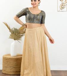 Jacquard Padded Front Open Elbow Sleeves Blouse