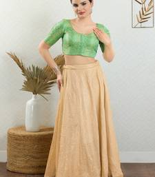 Jacquard Padded Front Open Elbow Sleeves Blouse