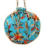 Women's Embroidered Potli Bag for Women, Turquoise Blue