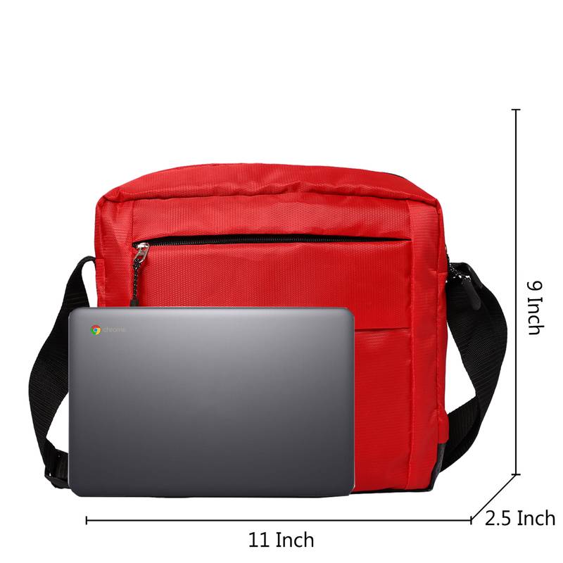 Unisex Messenger Sling Bag for Men and Women, Red myDsGifts