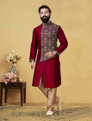 Designer Function Wear Heavy Kurta Pajama 1