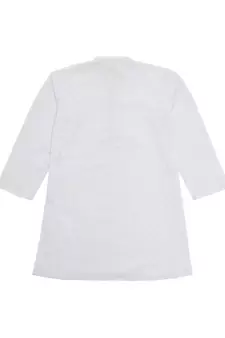 White embroidered blended cotton boys-kurta-pyjama