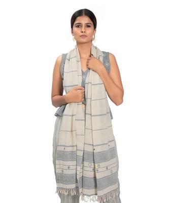 White Cotton Stole 3