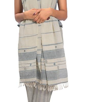 White Cotton Stole 4