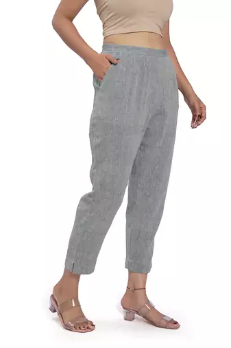 Sky Blue Cotton Trouser