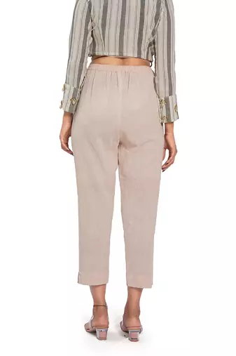 Peach Cotton Pant