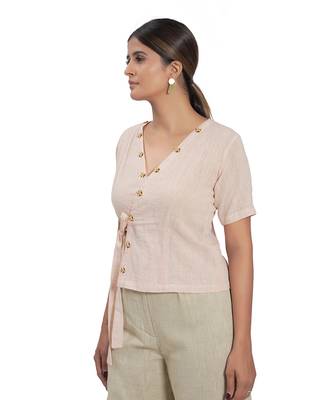 Peach Cotton Top 3