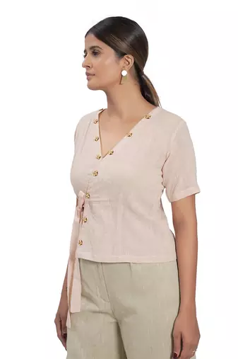 Peach Cotton Top
