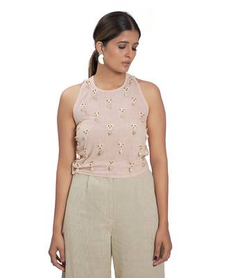 Peach Cotton Top 2