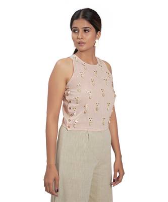 Peach Cotton Top 3