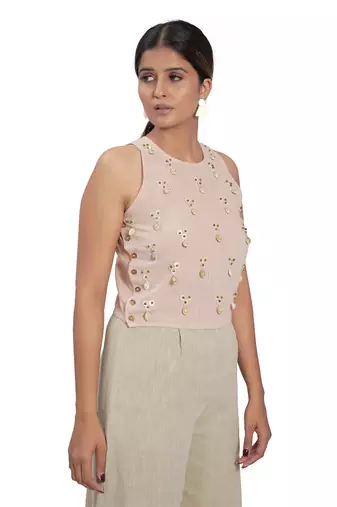 Peach Cotton Top
