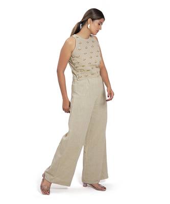 Olive Green Cotton Top 1