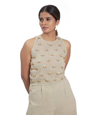 Olive Green Cotton Top 2