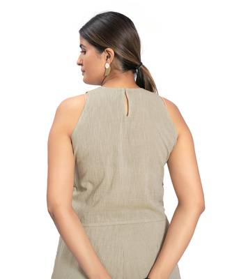 Olive Green Cotton Top 3