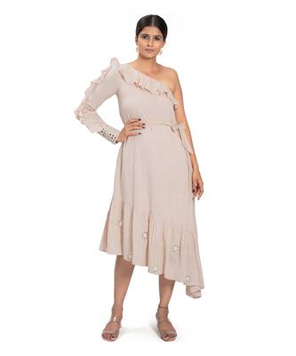 Peach Cotton Dress 1