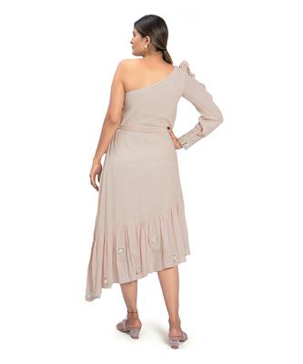 Peach Cotton Dress 2