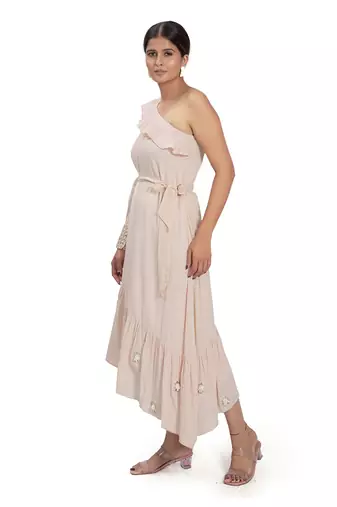 Peach Cotton Dress