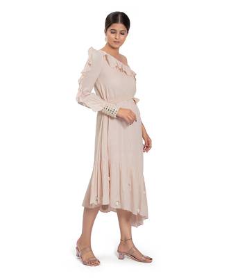 Peach Cotton Dress 4