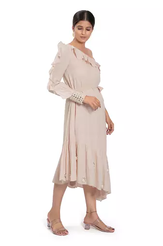Peach Cotton Dress