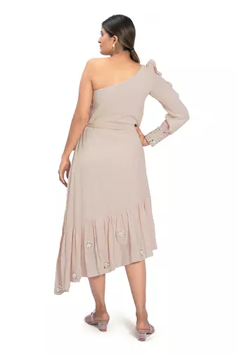 Peach Cotton Dress