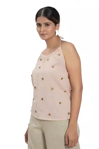 Peach Cotton Top
