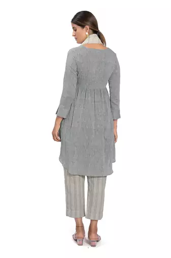 Sky Blue Cotton Kurta Set