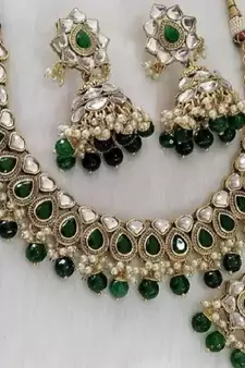 Green designer-jewellery