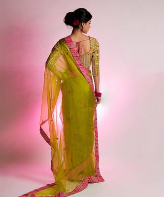 Green Vihari Saree 2