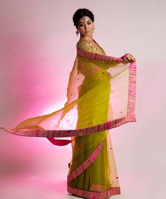 Green Vihari Saree 3