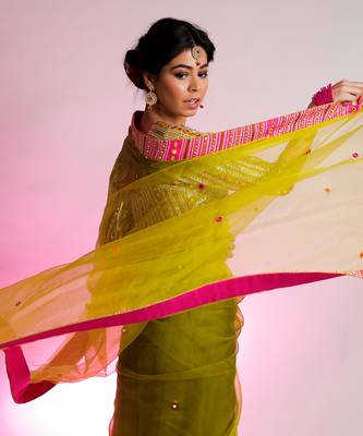 Green Vihari Saree 4