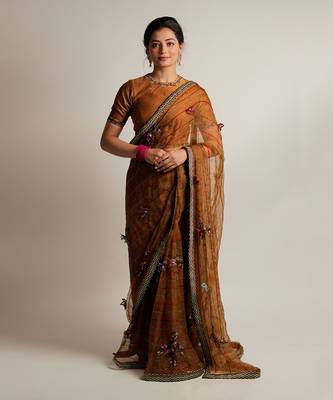 Mustard Prakriti Saree 1