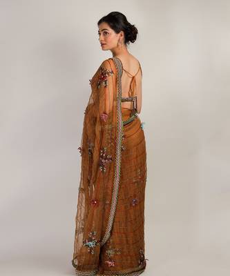 Mustard Prakriti Saree 4