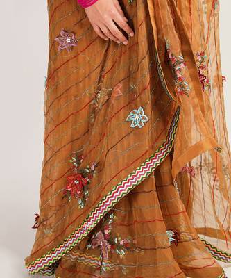 Mustard Prakriti Saree 5
