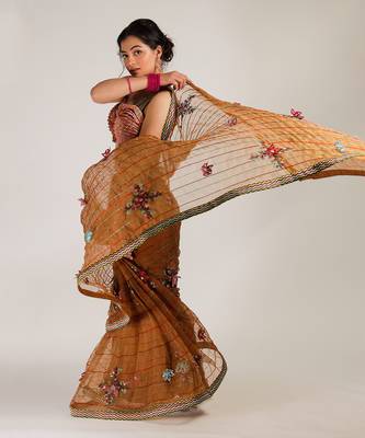 Mustard Prakriti Saree 7