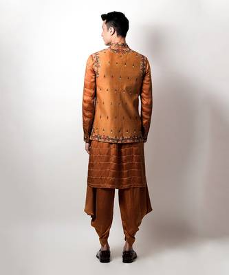 Yellow Phalgun Nehru Jacket 2