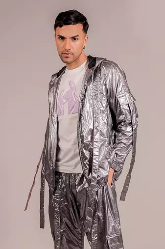 Silver Starships Jacket