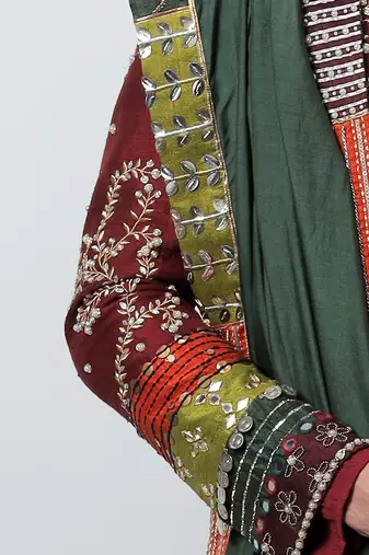 Maroon Pavitra Sherwani Set