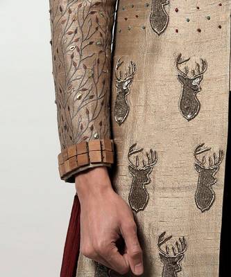 Gold Kian Sherwani 4