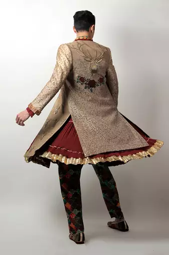 Gold Kian Sherwani